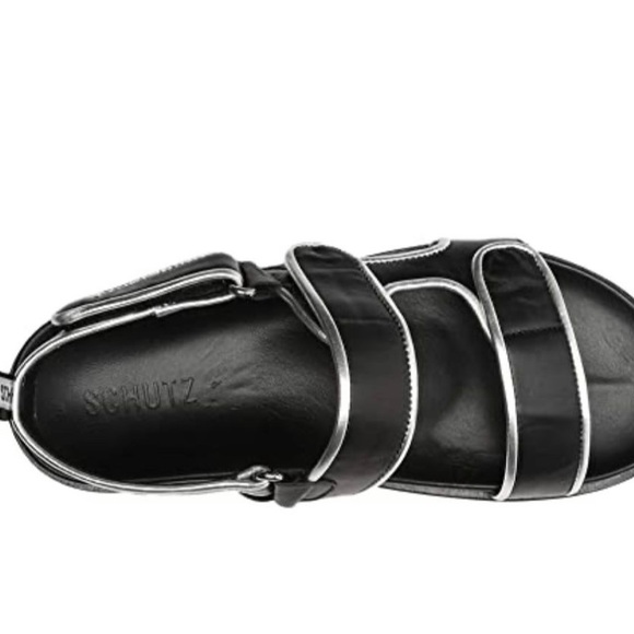 Zaha Metallic Leather Grip-Strap Platform Sandals - Picture 2 of 10